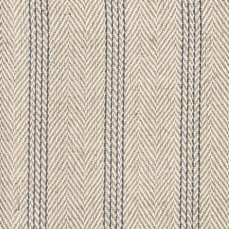 Stitched Herringbone Stripe Linen Cotton Fabric