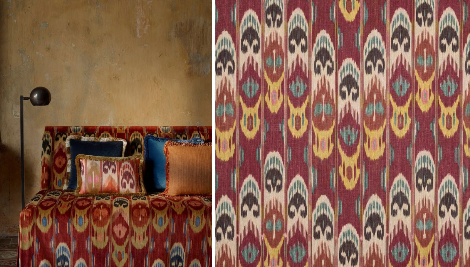 Manuel Canovas New Ikat Fabric Collection Paris Deco Off 2025