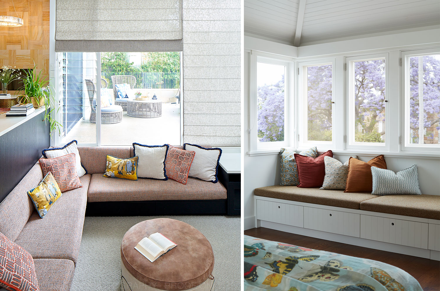 What is the difference between Window Seats and Bench Seats - No Chintz Textiles Australia