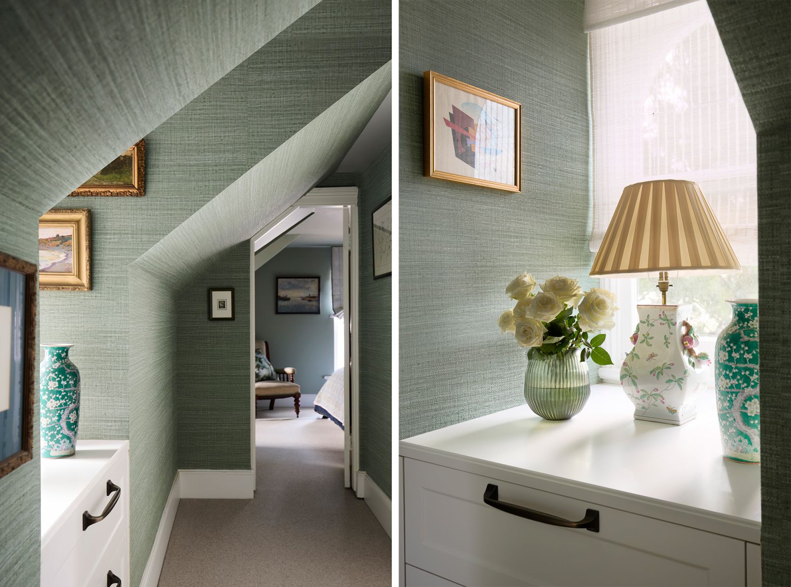 Glebe House Master Suite Hallway Transformation - No Chintz Interior Decorating Australia