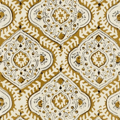 Bibi Kala Linen Print Fabric - Honey