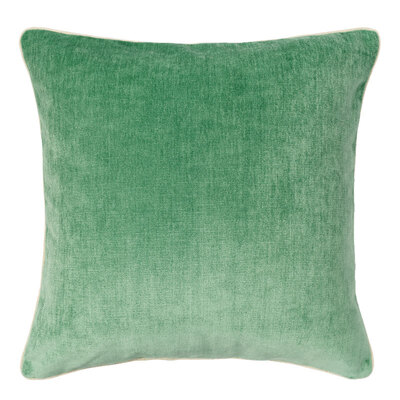 Louisiana Clover Piped Velvet Cushion Cover - 55cm