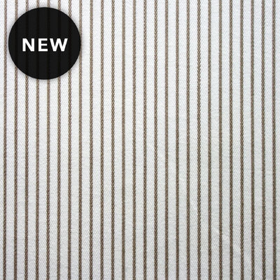 Mosley Stripe Cotton Fabric - Taupe