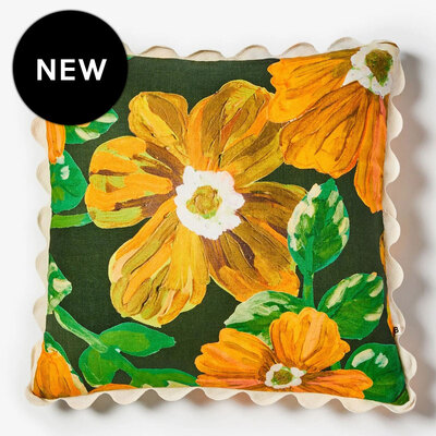 Bonnie and Neil Rosetta Marigold Cushion - 50cm