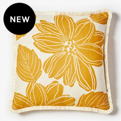 Bonnie and Neil Margot Mustard Cushion - 50cm