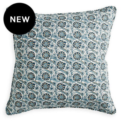 Walter G Istanbul Fresh Azure Linen Cushion - 50cm