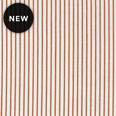 Mosley Stripe Cotton Fabric - Cumquat