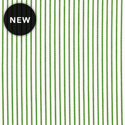 Mosley Stripe Cotton Fabric - Forest